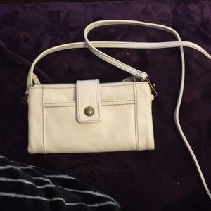 White leather wallet